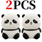 New Panda LED Night Light Living Room Cute Panda Plastic Lamp Bedside Decor Creative Kids Night Light Birthday Gift Decoration
